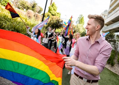 jason ball at pride march